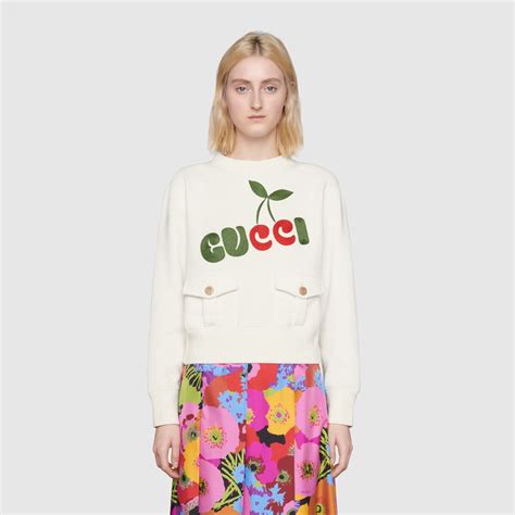 gucci cherry sweater|gucci sweater on blackish.